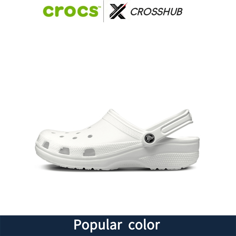 CROCS Classic Clog รองเท้าลำลองผู้ใหญ่ รุ่น Classic สีขาว CROSSHUB_TH