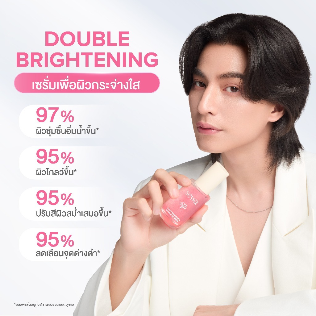 [เซรั่ม ลดจุดด่างดำ] Sewa Double Brightening Capsule Oil Serum รูปที่ 5
