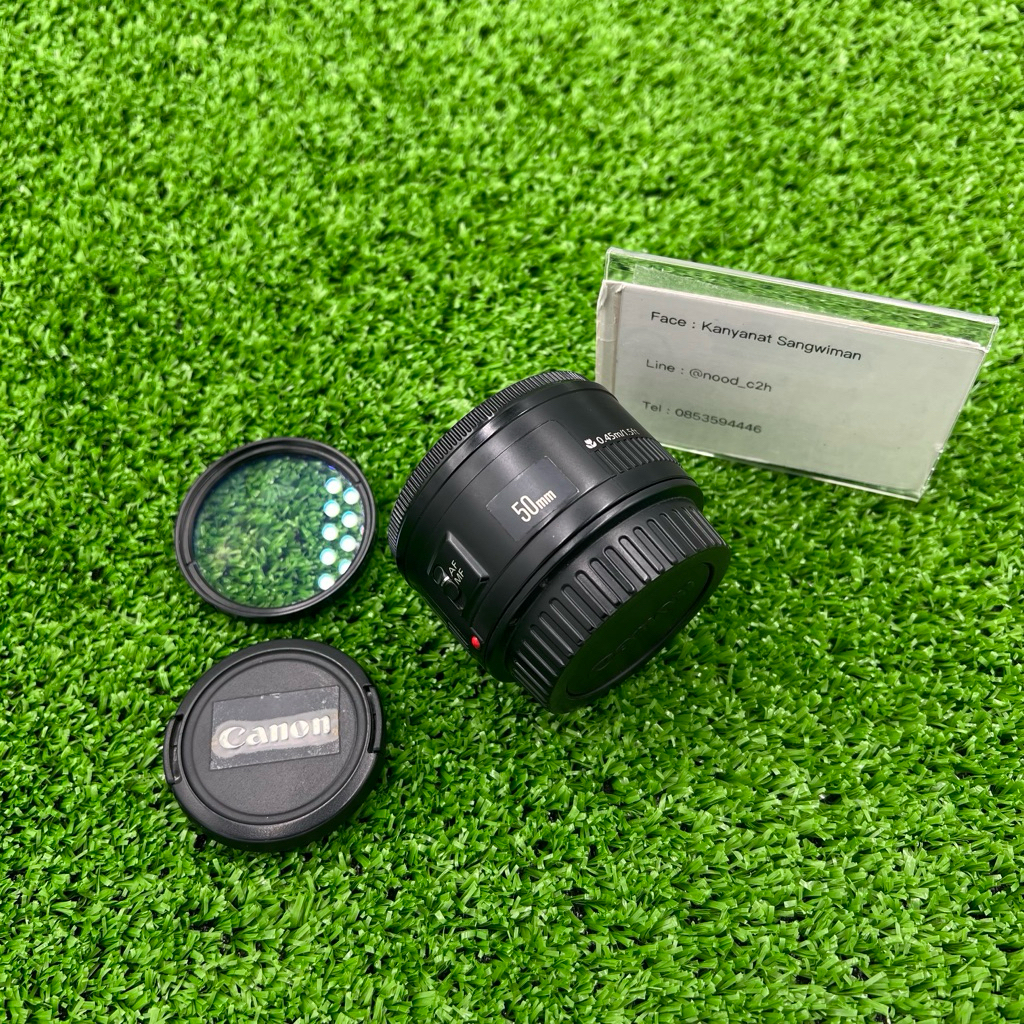 เลนส์ Canon EF 50mm F1.8 หมดประกัน สภาพดี ตำหนิมีรา