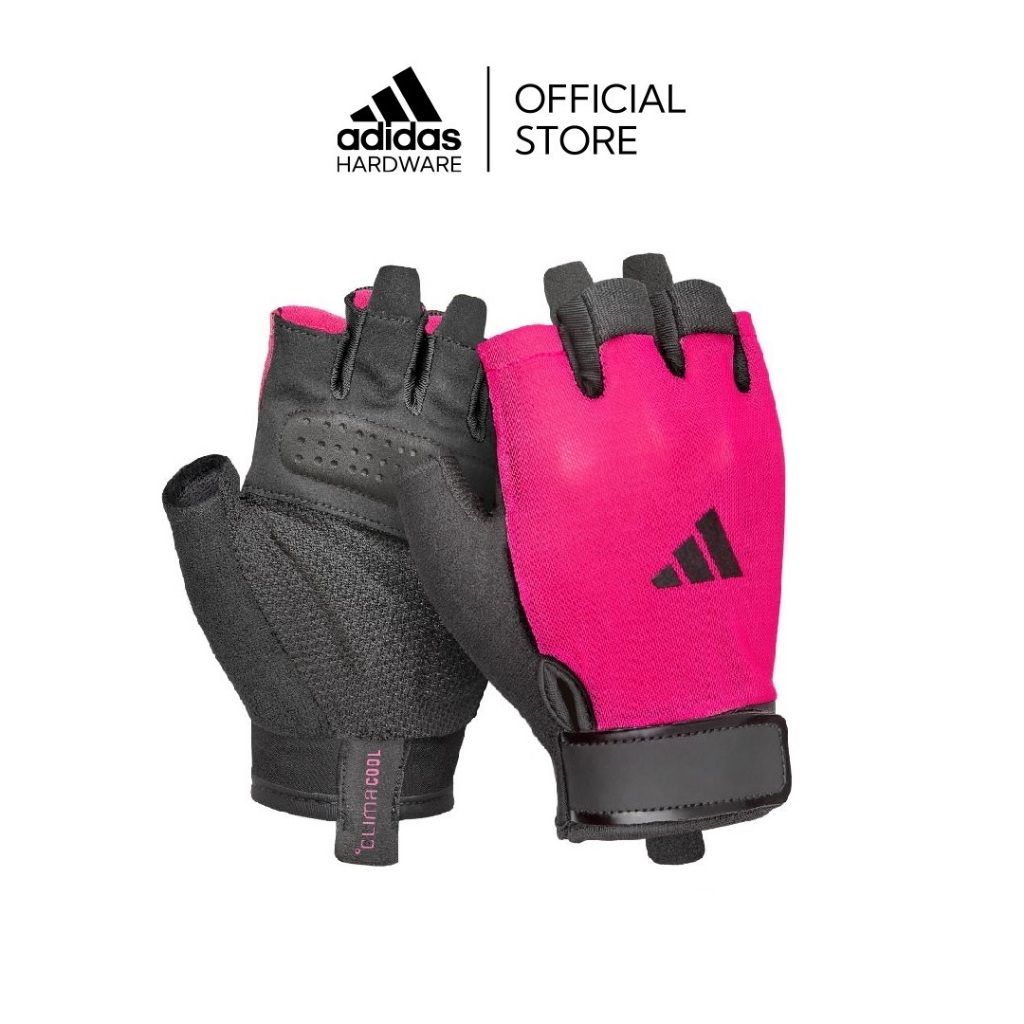 adidas ถุงมือ Essential Training สีชมพูเข้ม / Essential Training Gloves Pink Mesh (1 คู่ / 1 Pair)