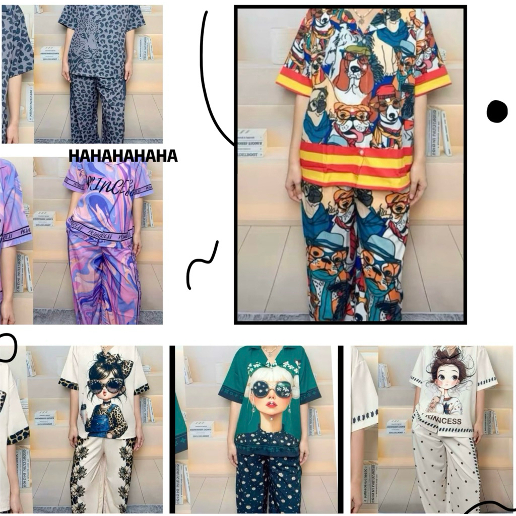 New ชุดเซ็ตผ้าไหมอิตาลี แขนสั้นขายาว S-XL ต้นๆใส่ได้ หญิง/ชายใส่ได้ *update 25/8/26*