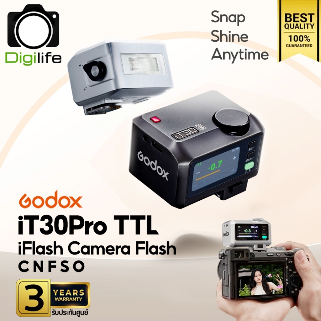 Godox Flash iT30Pro-TTL HSS 900mAh - ออโต้, แมนนวล iFlash / Pocket Flash ( TR ) - รับประกันศูนย์ God