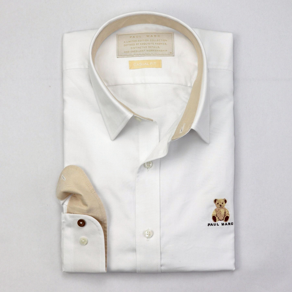 PAUL MARC قميص أكسفورد PM BEAR ‏Casual Fit — صورة 3