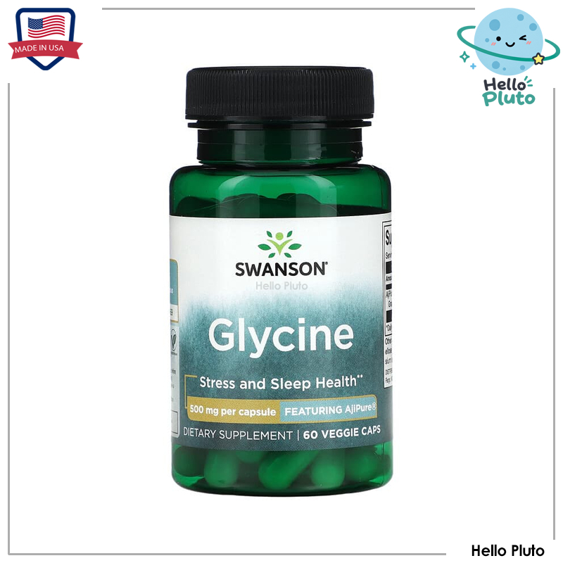 Swanson, Glycine, 500 mg, 60 Veggie Caps
