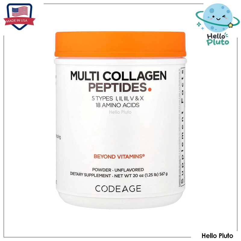 Codeage, Multi Collagen Peptides Powder, Unflavored, 20 oz (567 g)