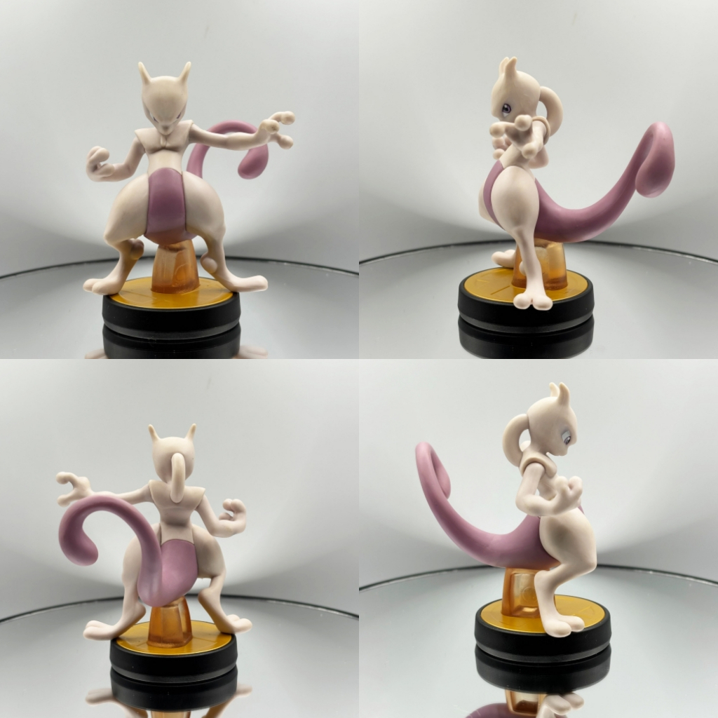 [ของแท้] [มือสอง] Amiibo Super Smash Bros. for Wii U Pokemon Mewtwo Figure Nintendo