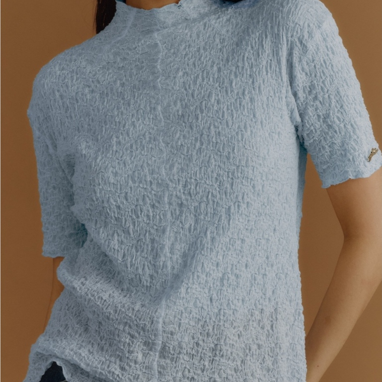 SALISA - HIGH-NECK BLOUSE PF25