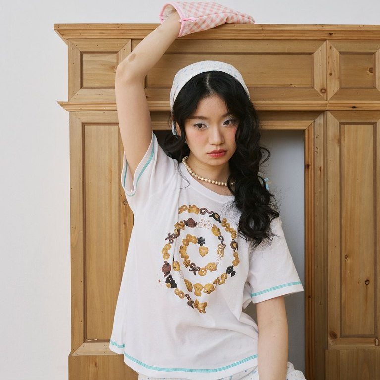 JELLYPLEASE (Hello,jellambie) - Cookie tshirt | เสื้อยืดสกรีนลาย ผ้า organic