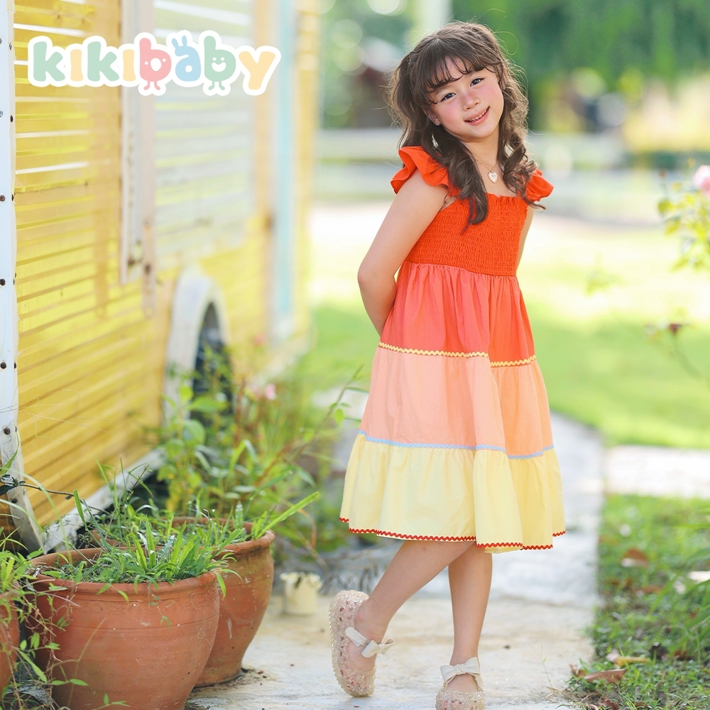 Kiki Baby فستان صيفي بنات بالزهور (90-150) — صورة 2