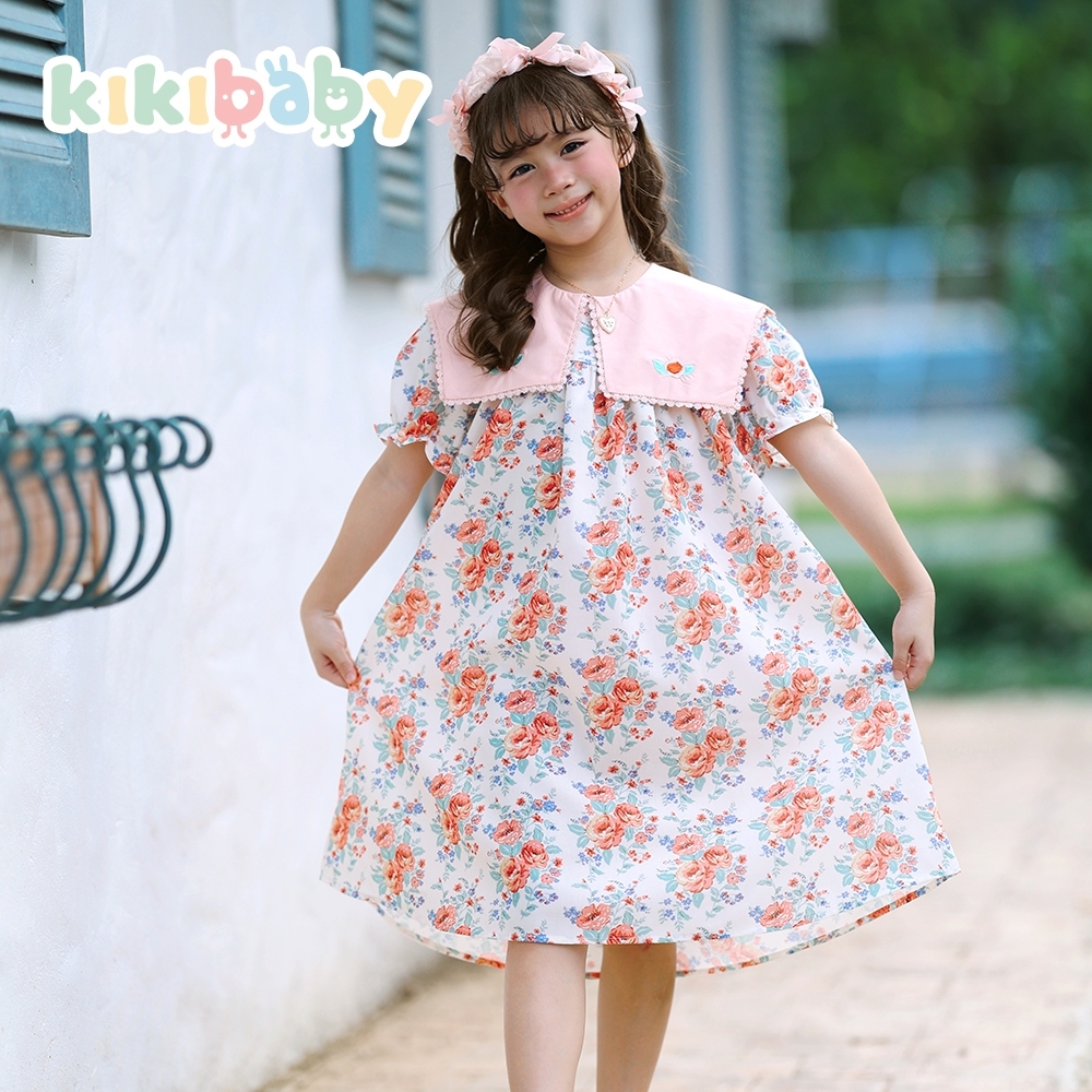 Kiki Baby فستان قطن بالزهور (90-150) — صورة 3