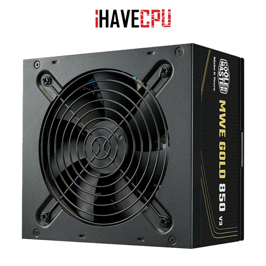 อุปกรณ์จ่ายไฟ (psu) iHAVECPU COOLER MASTER MWE V3 - 850W (80+GOLD) (MPE-8506-ACAG-BTH)
