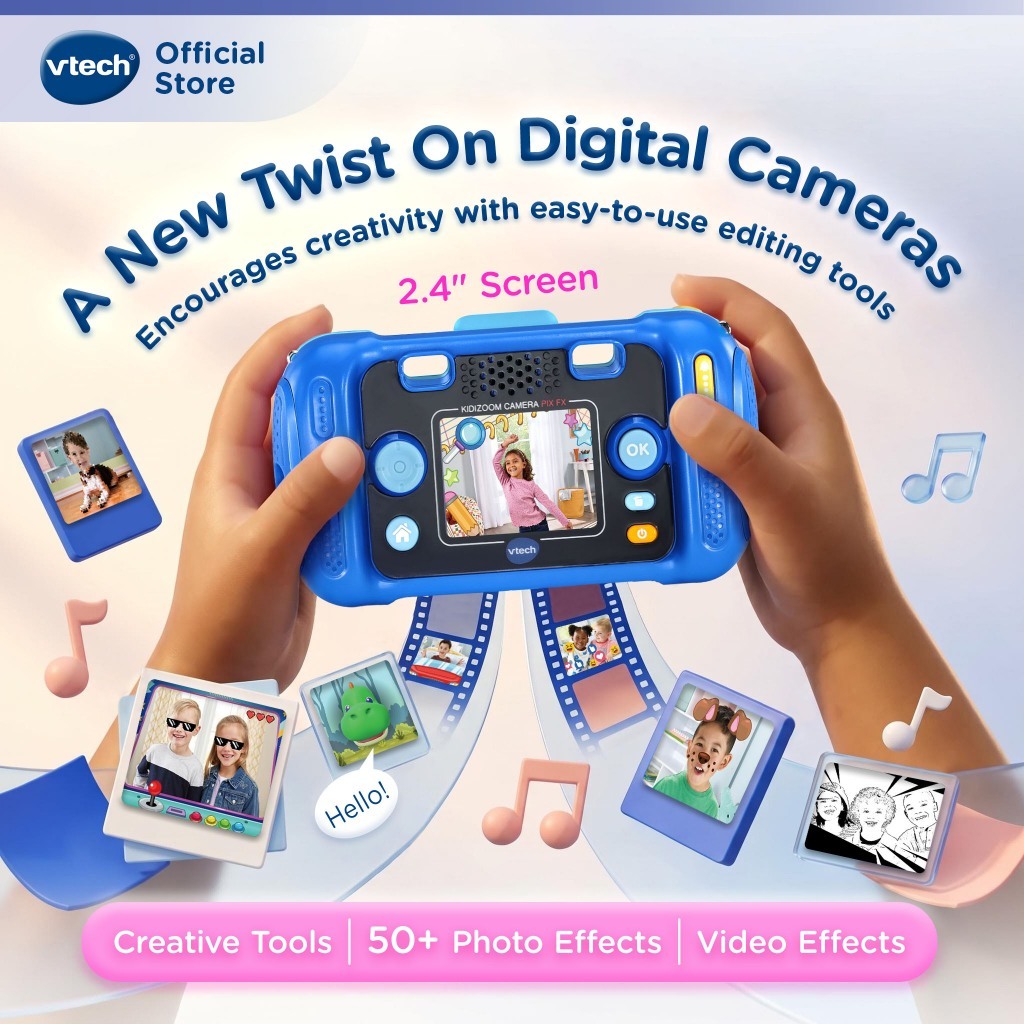 VTech كاميرا أطفال KidiZoom FUN FX ‏16 ميغابكسل — صورة 6