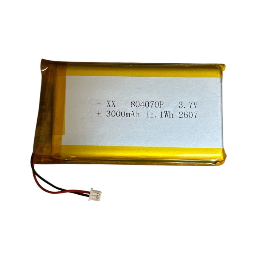 แบตเตอรี่ R36S 3.7V 3000mAh รุ่น 804070 ปลั๊ก JST 1.25mm 2Pin สำหรับเครื่องเกมพกพา