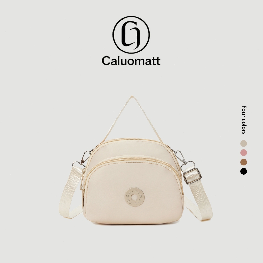 【Caluomatt.TH】กระเป๋าสะพายไหล่สไตล์เรียบง่าย กระเป๋าใส่มือถือ สายสะพายปรับความยาวได้ 4 สี