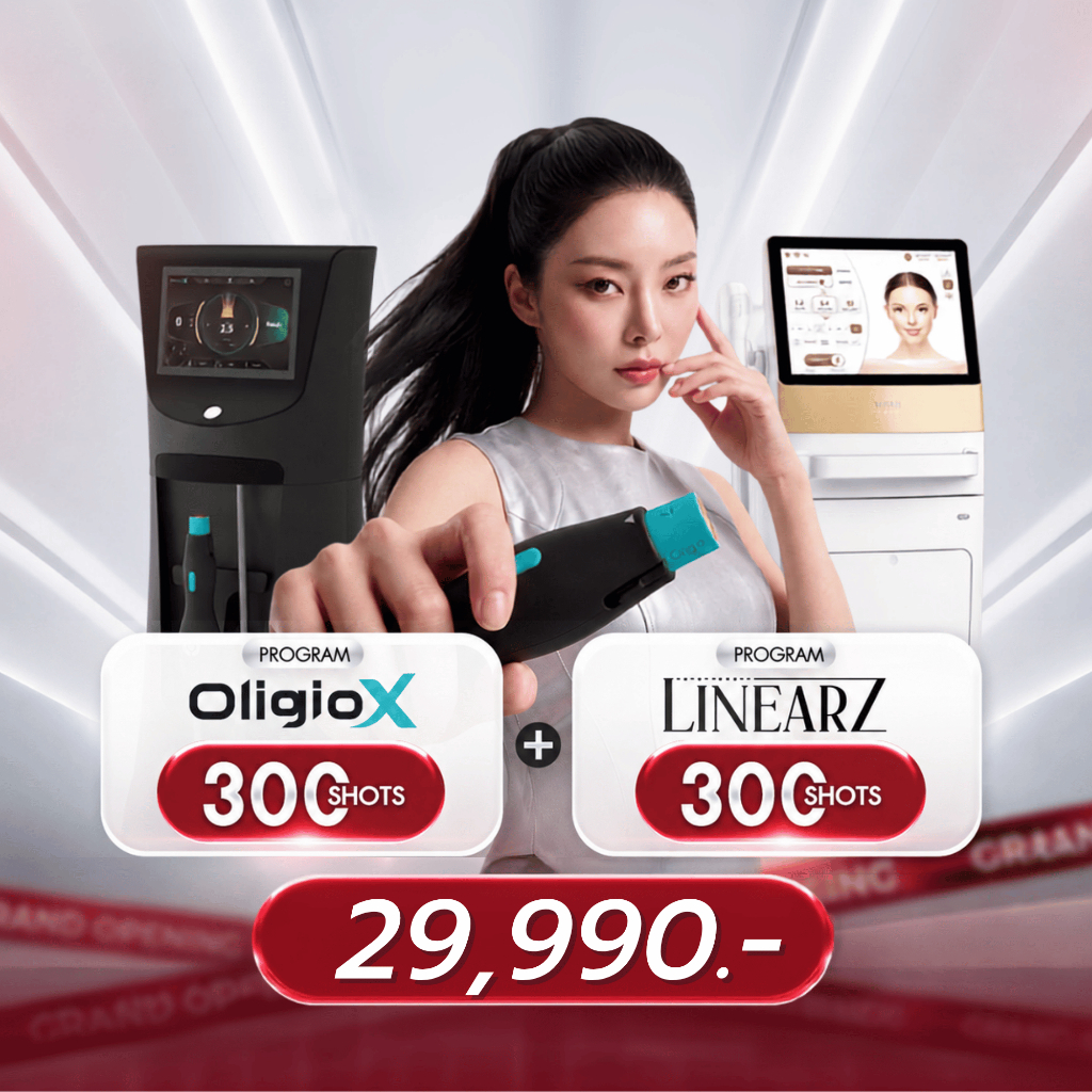 โปรแกรม Oligio X 300 Shots + โปรแกรม LINEAZ 300 Shots | B.Face Clinic - Silom Edge ชั้น 3