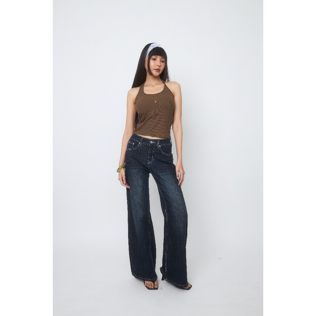 Niyom Jeans جينز نسائي واسع الأرجل BJ027 — صورة 3