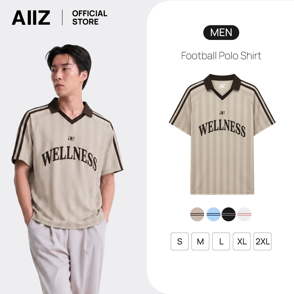 AIIZ (เอ ทู แซด) - AIIZ เสื้อโปโลฟุตบอลผู้ชาย AIIZ Men's Football Polo Shirt