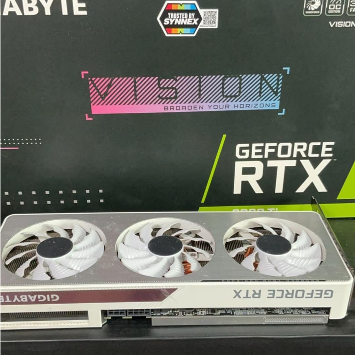 🔥 ขาย RTX 3060 Ti 8GB GIGABYTE VISION OC สีขาว 🔥  ✨ รุ่นสวยยอดนิยม VISION OC สีขาว พัดลม 3 ใบ🔥