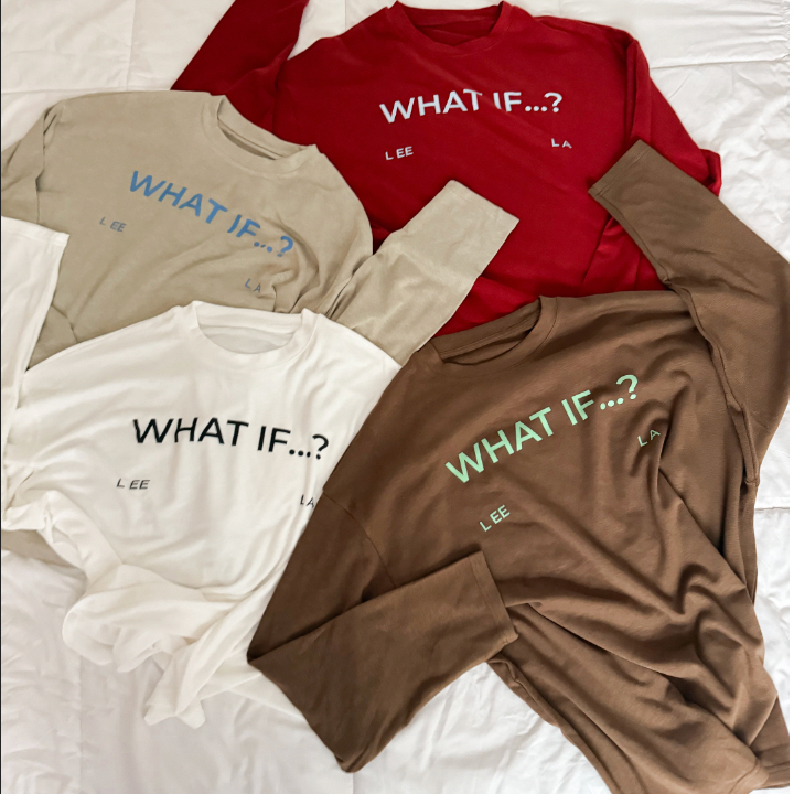 LEELA-WHAT IF OVERSIZED T-SHIRT-เสื้อยืดแขนยาวทรงหลวม