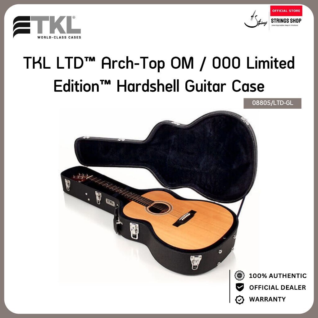 TKL LTD Arch-Top OM / 000 Limited Edition Hardshell Guitar Case เคสกีตาร์โปร่ง OM 000