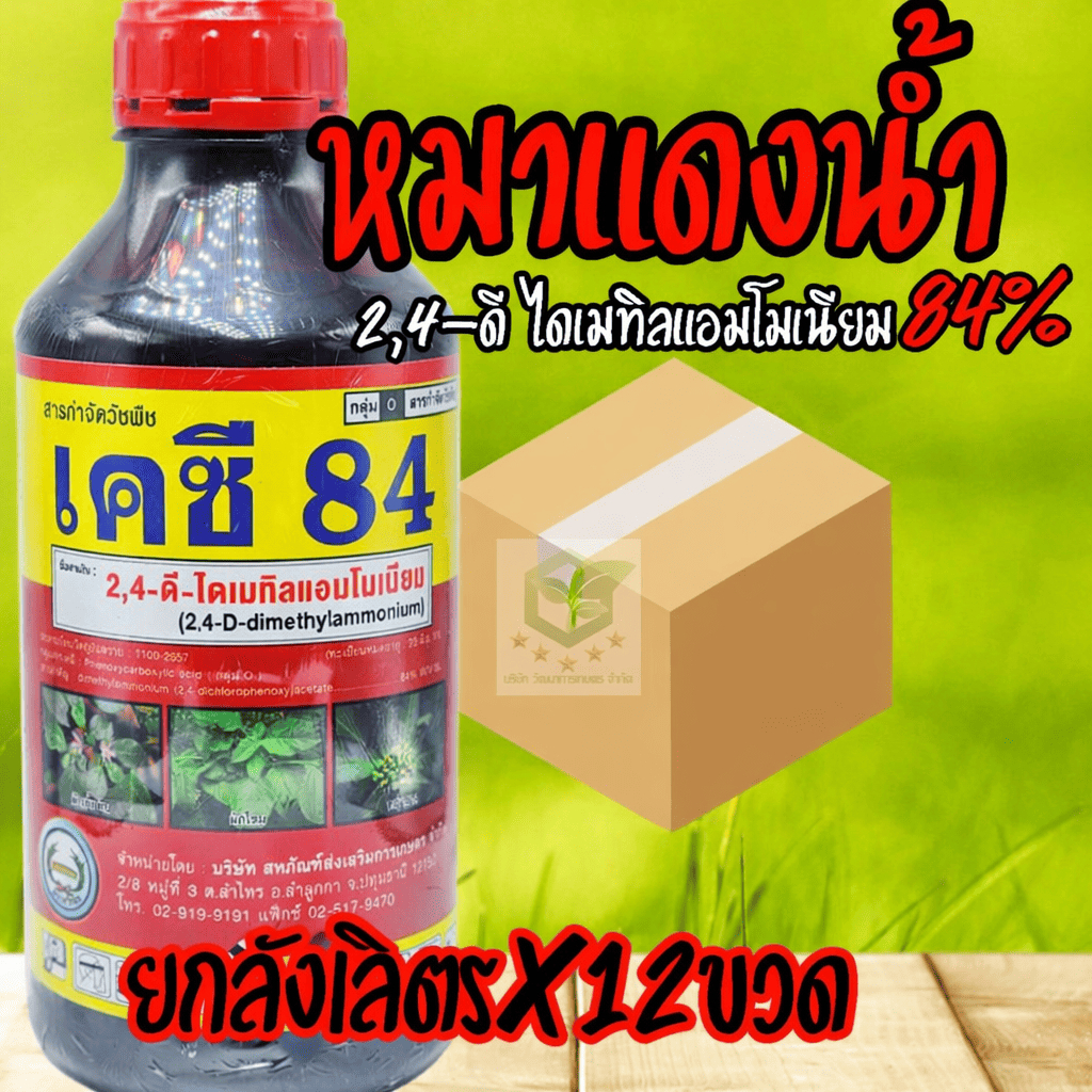 / ยกลัง12ขวด / 2,4-ดี ไดเมทิลแอมโมเนียม 1ลิตร ยาฆ่าหญ้าใบกว้าง  ข้าวไม่แดงไม่งั้น เอโซ่นัด95 ดาราเอมีน 2-4ดี 2-4D หมาแดง