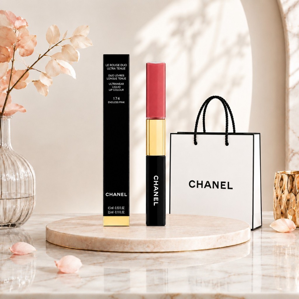 [ใหม่แกะกล่อง] Chanel Le Rouge Duo Ultra Tenue ลิปสติกสองหัว ติดทน 12 ชม. ไม่เลอะแมสก์ เนื้อแมตต์+กลอส