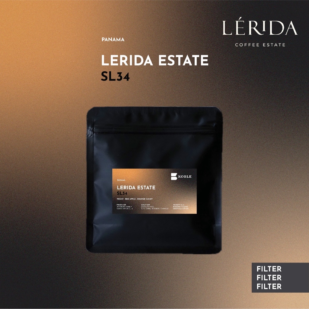 KOBLE COFFEE - Panama Lerida Estate, SL34 Washed [เมล็ดกาแฟคั่วอ่อน Filter Specialty Grade]