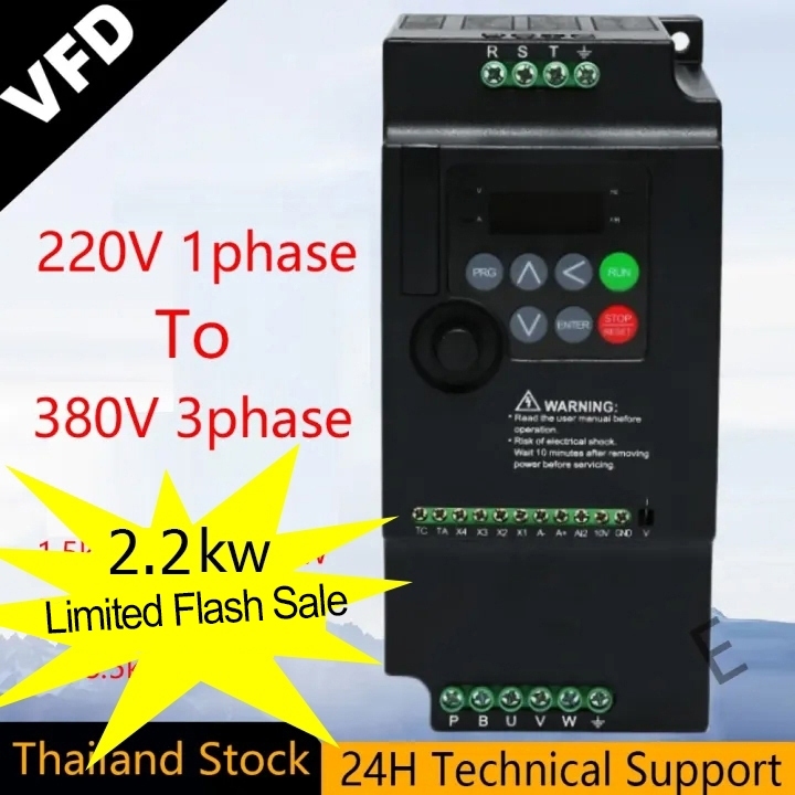 220V TO 380V Economical VFD Variable Frequency Drive Converter Inverter 1.5/2.2/3.7/4/5.5/11/22KW Motor Speed Controller