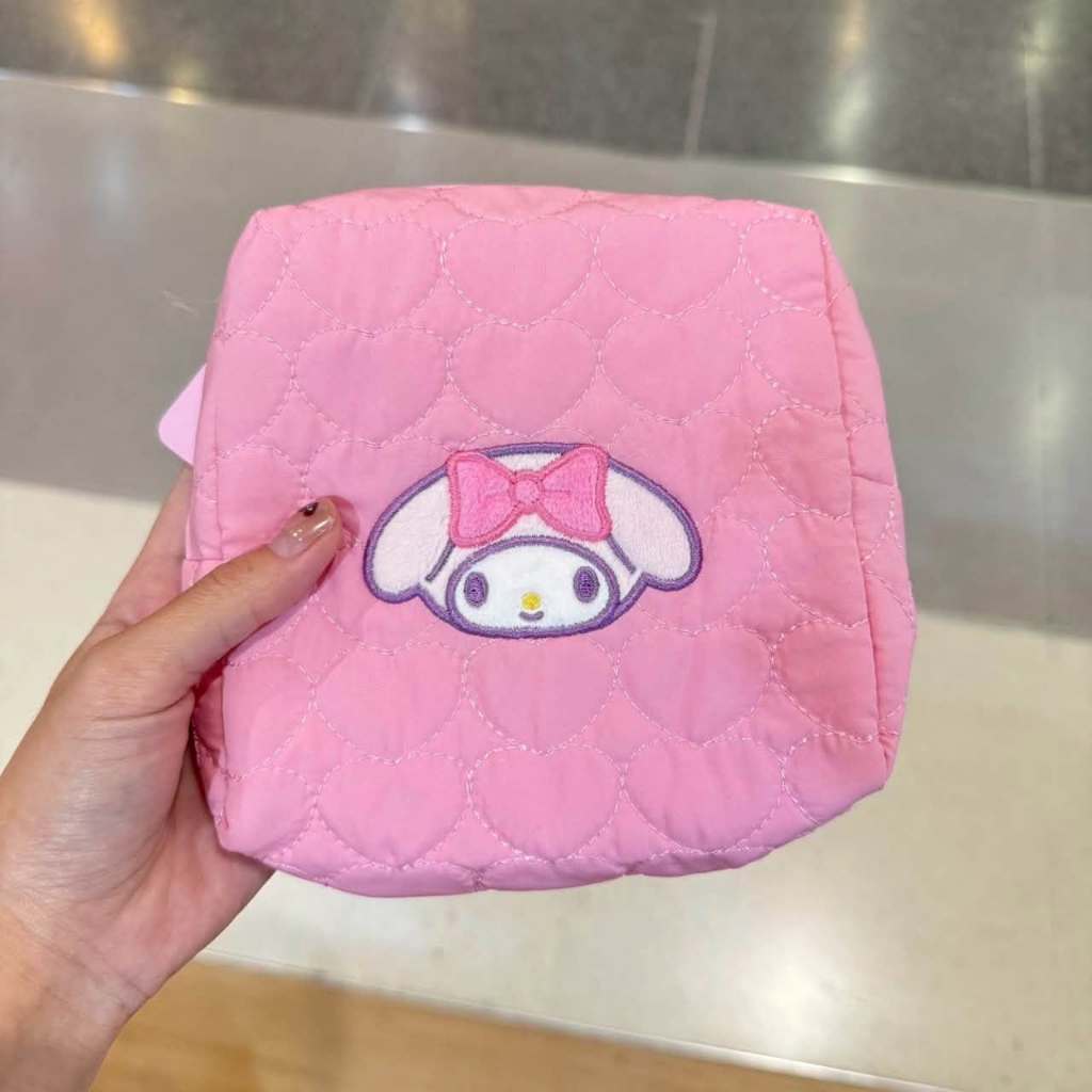 กระเป๋าเครื่องสำอาง กระเป๋าดินสอ my melody จาก daiso เกาหลีใต้ พร้อมส่งง!