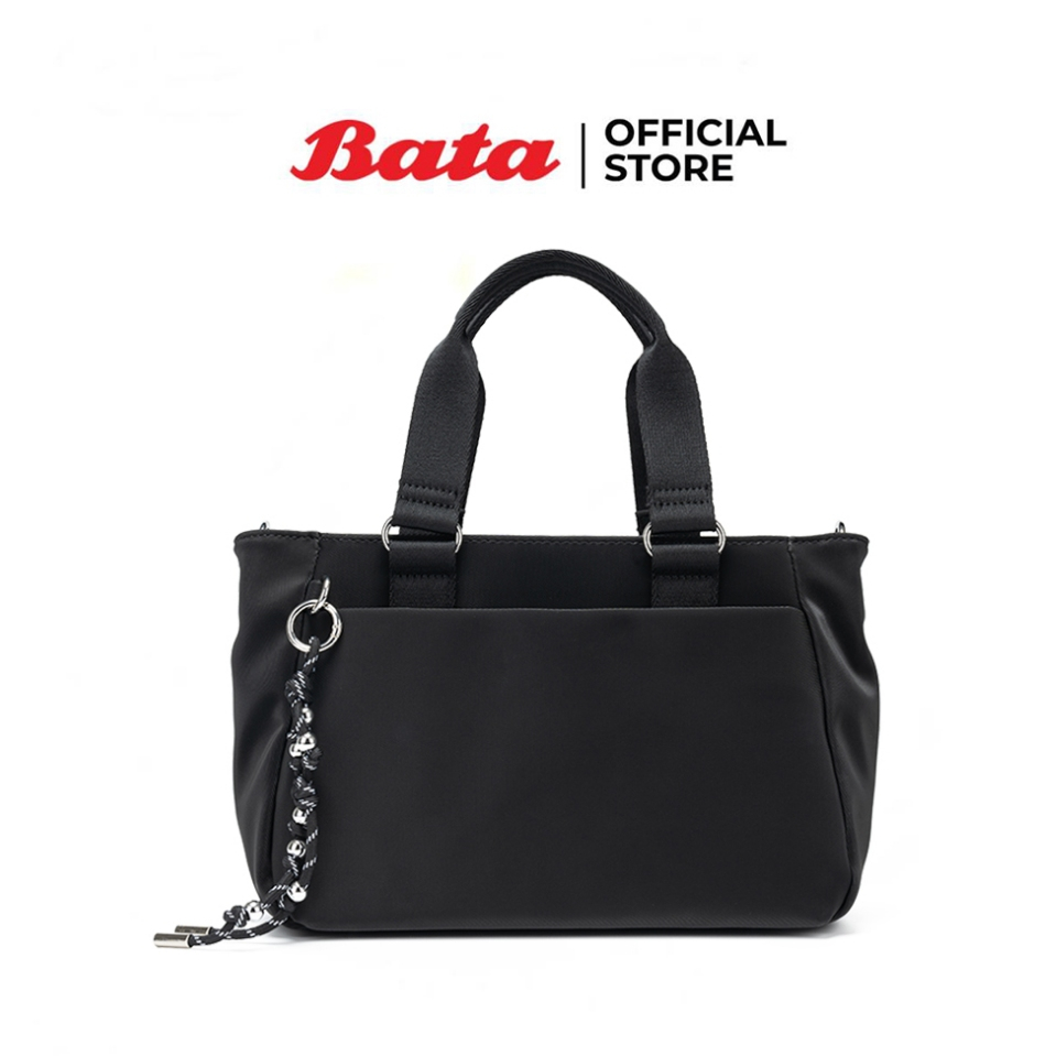 Bata บาจา กระเป๋าถือผ้าไนลอน แฟชั่น สำหรับผู้หญิง รุ่น GWENDOLYN สีขาว 9241083 สีดำ 9246083