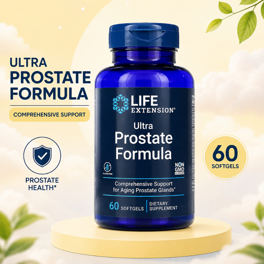 Ultra Prostate Formula Life Extension 60 Softgels Men Wellness Support USA