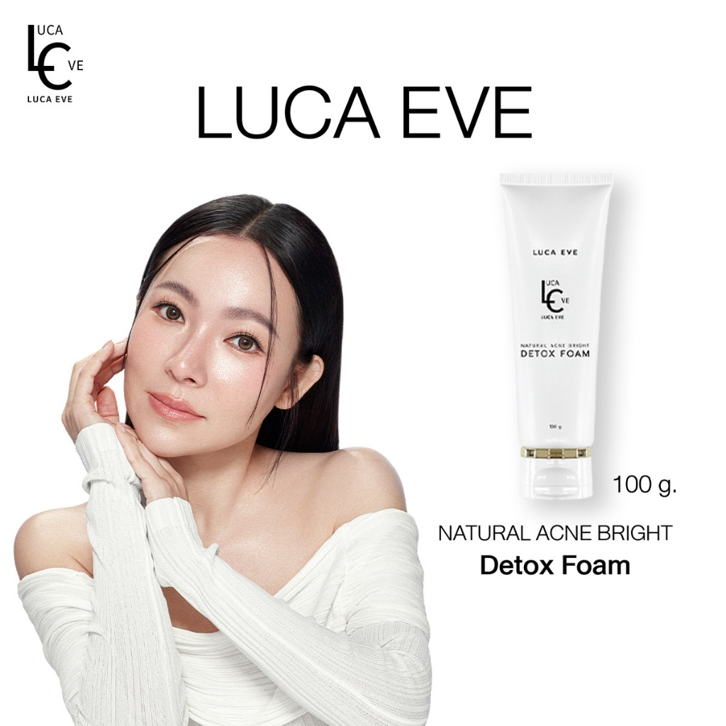 (100G.)LUCA EVE Natural Acne Bright Detox Foam โฟมล้างหน้า ลูก้าอีฟ เนเชอรัล แอกเน่ ไบรท์ ดีท็อกซ์