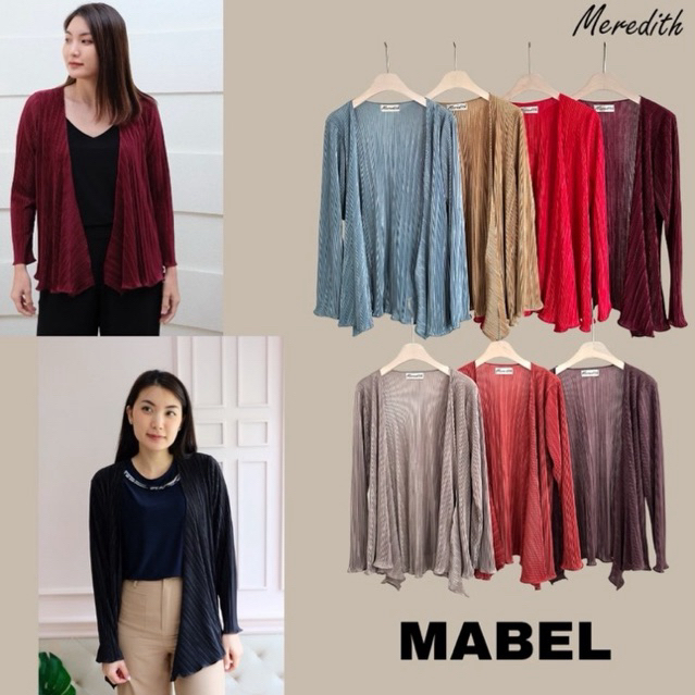 MEREDITH - Mabel Pleat เสื้อคลุมผ้าพลีทใส่สวยดูดี