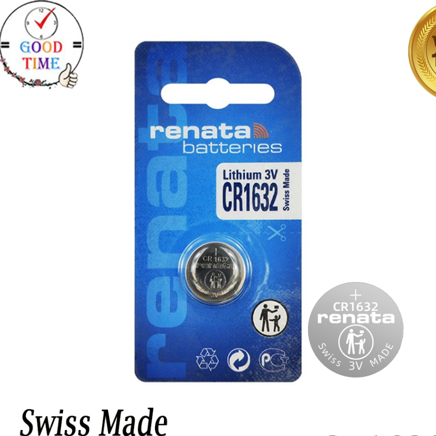 ถ่านกระดุม Renata CR1632 3V Swiss Made ของแท้ 100%