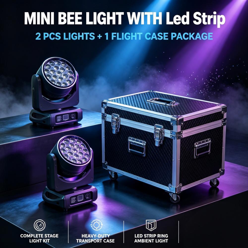 With tourcase mini Bee Eye 2pcs in 1case /LED Stage Light/Clubs/Event/Dj Sound and Light/Stage equip