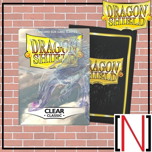[Sleeve][ซองใส่การ์ด] Dragon shield - Classic Clear 100ใบ [MTG][Pokemon][FFTCG][Dragonshield]