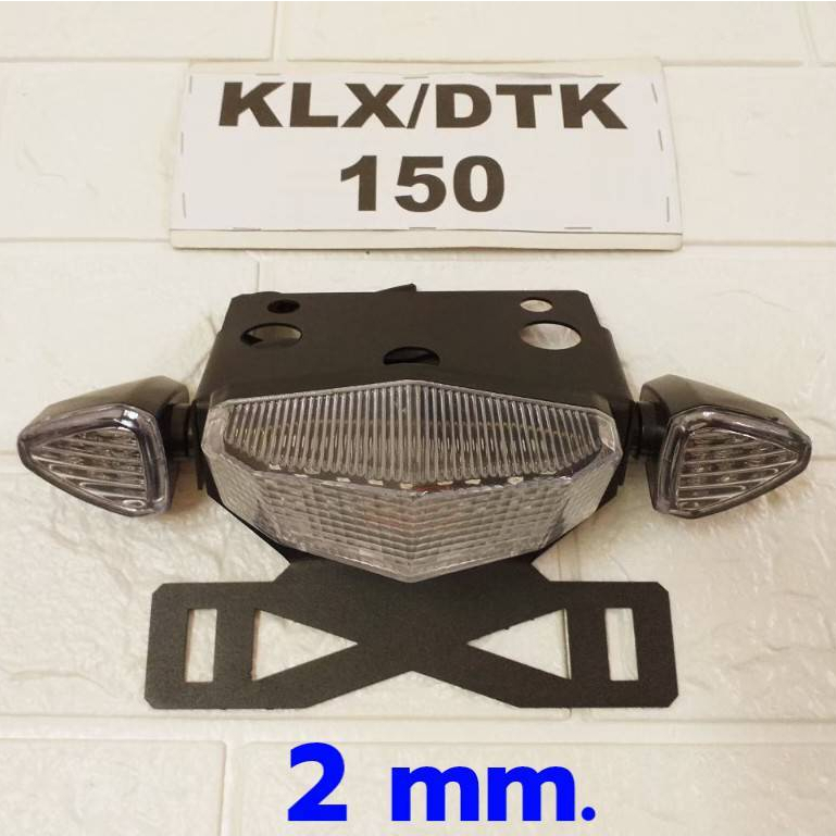 ท้ายสั้น KLX150 DTK150 BF150 D-TRACKER150 #ใส่ไฟเลี้ยวแต่ง #โครงเหล็กหนา 2.0 มม. ไฟท้าย KLX150