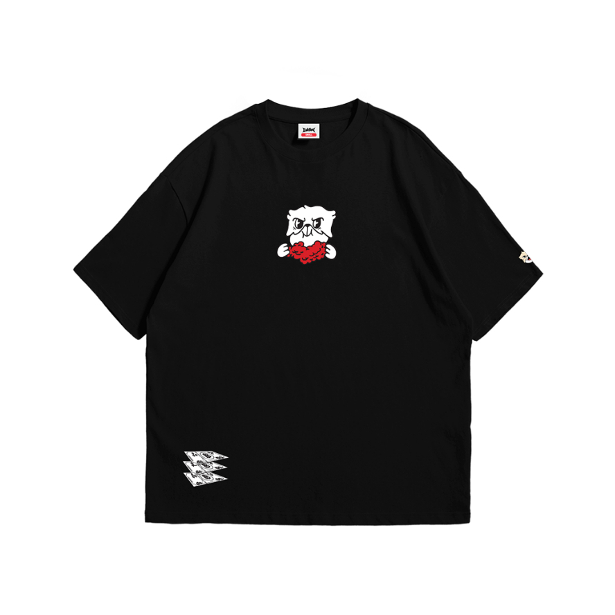 CuteBoy x BANKII | BANKII Coronel [Black] T-Shirt เสื้อยืด แขนสั้น ทรงโอเวอร์ไซส์