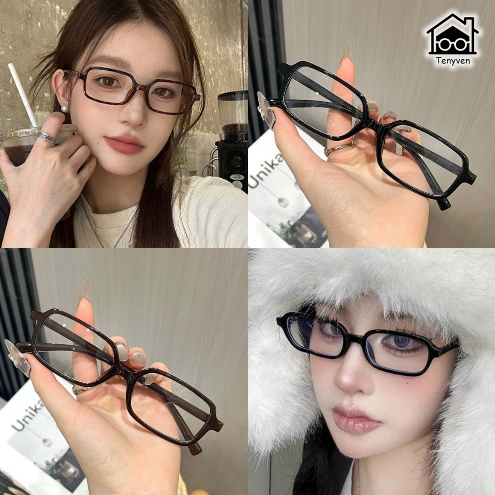 COD- เรโทร เล็ก กรอบสี่เหลี่ยม ป้องกันแสงสีฟ้า แว่นตา แว่นสายตา ยูนิเซ็กซ์ แว่นตา