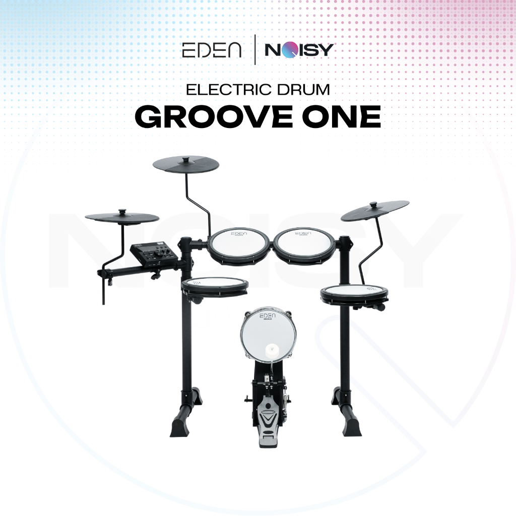 กลองไฟฟ้า Eden Groove One หนังมุ้งทุกใบ เปลี่ยนเสียงแยกใบได้ รับประกัน 1 ปี