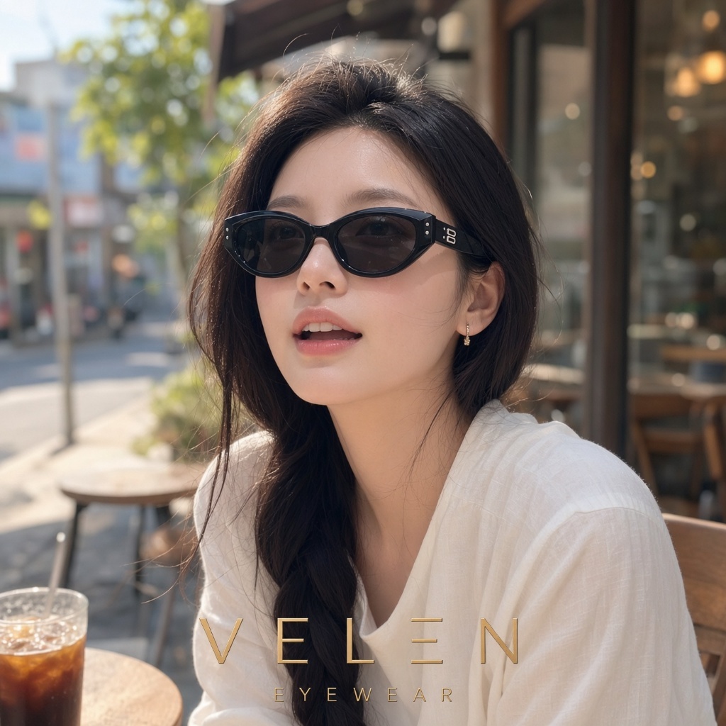 แว่น VELEN รุ่น Ernes แบรนด์แท้ 100% สายแฟชั่น สวยไฮโซ ร้านไทยส่งเร็ว แว่นตากันแดด กัน UV400