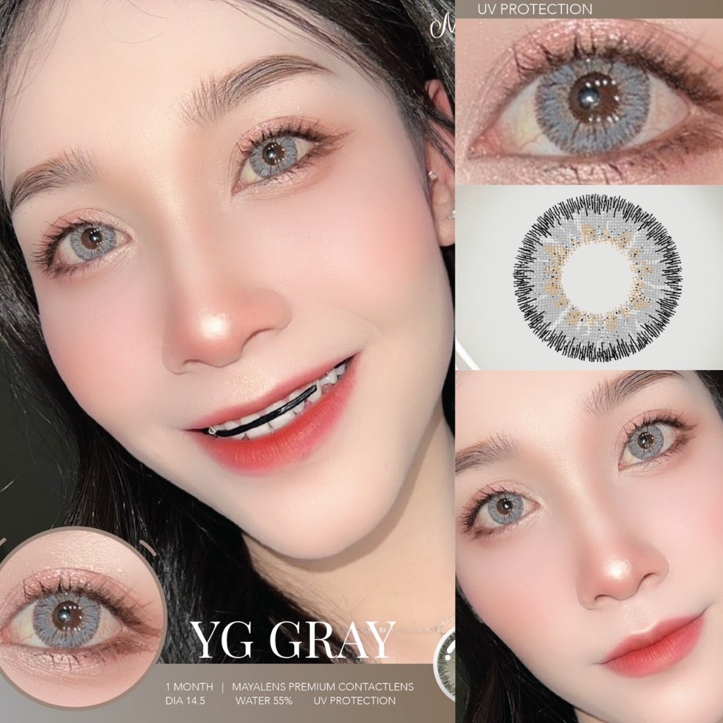 บิ๊กอาย YG Maya  คอนแทคเลนส์ ถนอมดวงตา แบบรายเดือน  "สินค้าถ่ายจากเลนส์จริง"