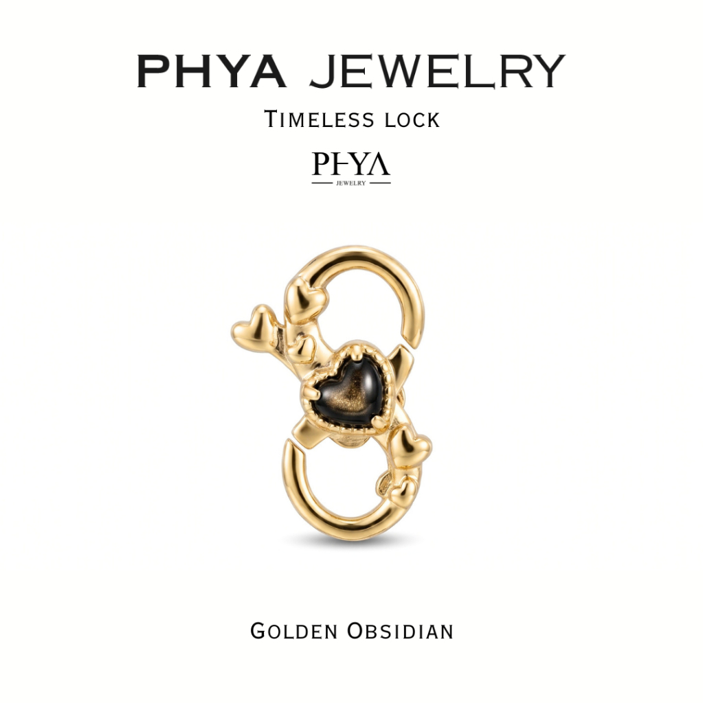 PHYA قفل Timeless فضة حقيقية للأساور — صورة 2