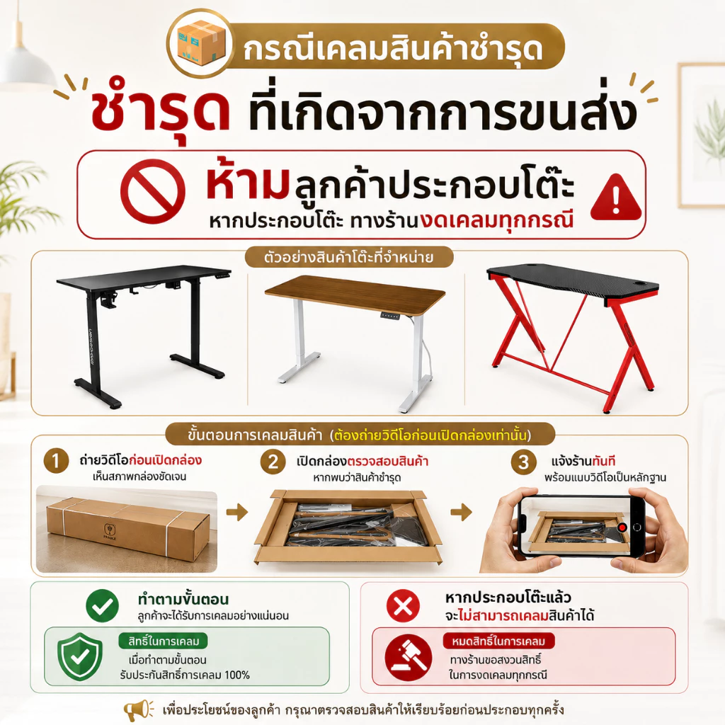 [ส่งฟรี] Neolution E-Gaming DUO โต๊ะปรับระดับไฟฟ้า Dual Motor Standing Desk จอ LED ปรับสูงต่ำ Carbon Fiber Top มี2ขนาด thumbnail 4