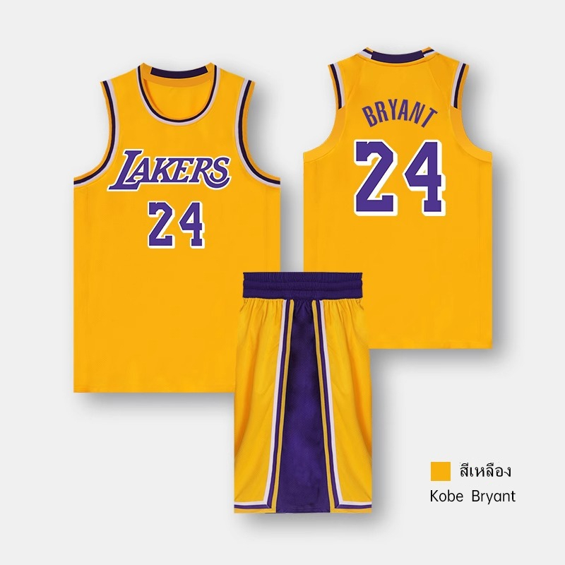 Basketball Jersey เลเกอร์ส Kobe Bryant 24 lakers ลูกา ทองชิด ชุดเสื้อบาสเกตบอล เสื้อกล้ามชาย Breatha