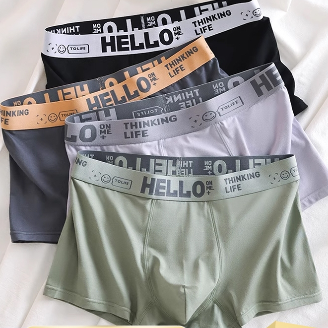 【แพ็ค 5ตัว】Preferred กางเกงใน hello กางเกงใน boxer ผู้ชาย ราคาถูก เสื้อเท่ห์ เนื้อผ้านิ่ม สวมใส่สบาย Men Underwear