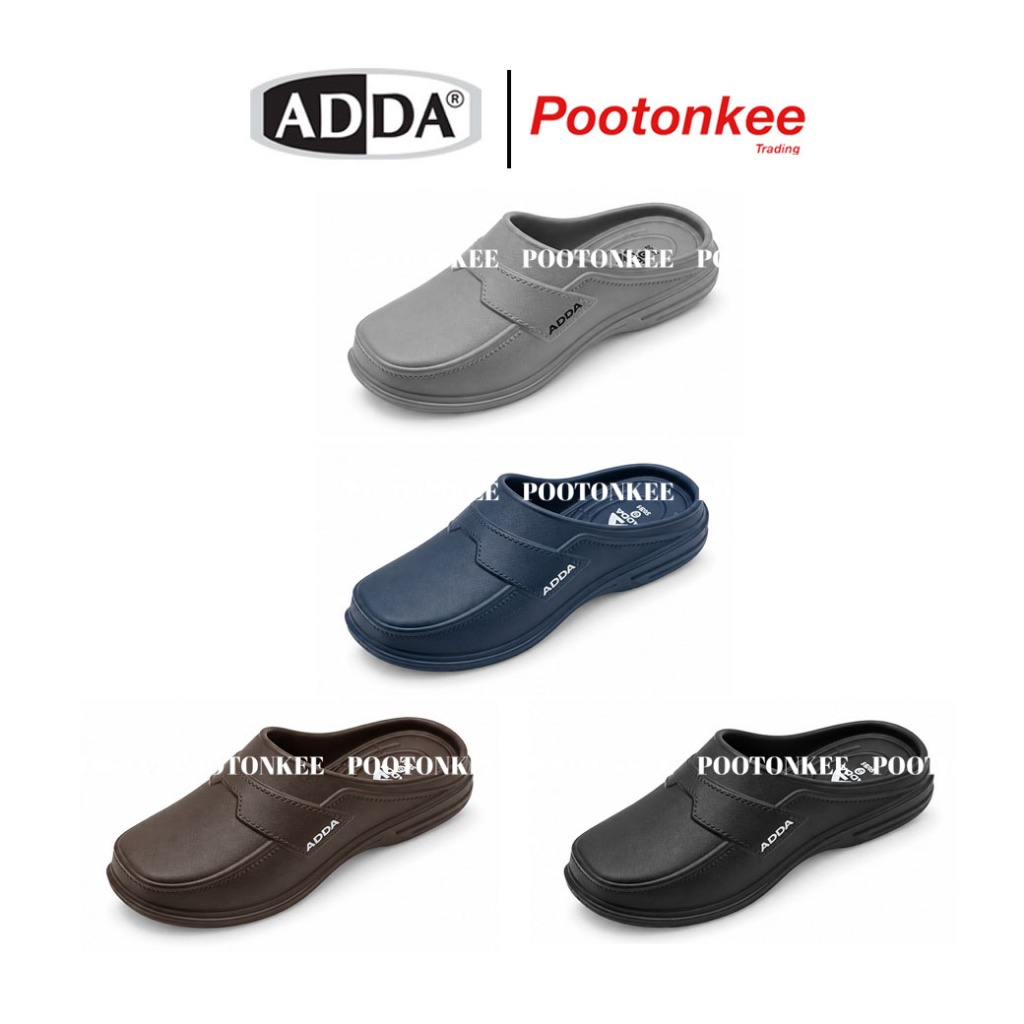 ADDA รองเท้าแตะ แอ๊ดด้า รองเท้าลำลอง แบบสวมเปิดส้น รุ่น 58201-M1 ไซส์ 7-10 ของเเท้ พร้อมส่ง
