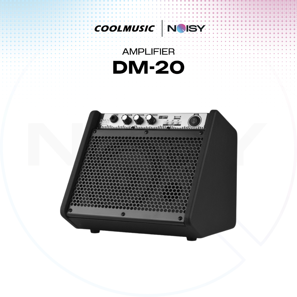 Coolmusic DM-20 กลองไฟฟ้าเสียงดี 20W ลําโพงบลูทูธไร้สาย 2-Band EQ MP3 USB🎵ราคาพิเศษ!✨