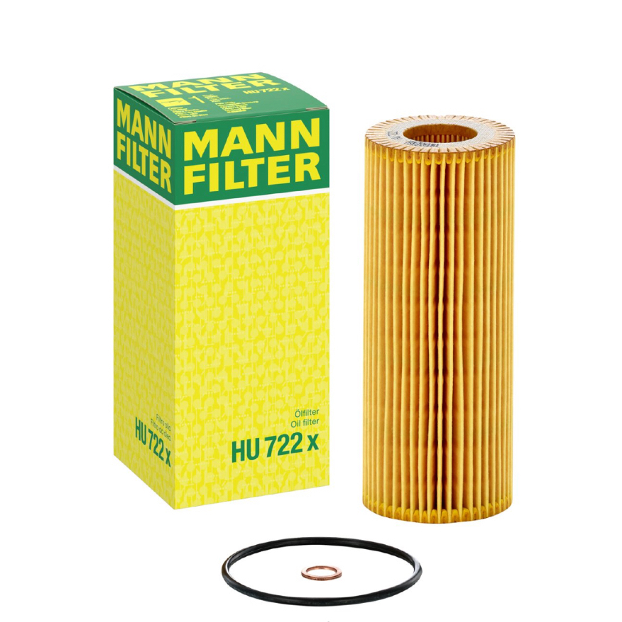 [แท้ 100% / Germany] ไส้กรองน้ำมันเครื่อง MANN FILTER HU722x BMW เครื่องดีเซล M47 (E46 E90 E60 X3 32