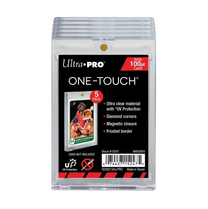 UP 100PT UV One-Touch Magnetic Holder (5 PK) กรอบแม่เหล็กใส ความหนา100pt สำหรับใส่การ์ด แพ็ค5ชิ้น